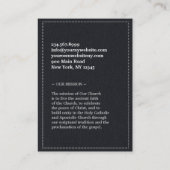 Kirche Heiliges Kreuz Cubby Business Cards Visitenkarte (Rückseite)