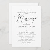 Kirche Hochzeit Zeremonie, beide Eltern Gastgeber  Einladung (Vorne/Hinten)