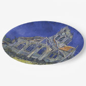 Kirche im Auvers-sur-Oise durch Vincent van Gogh Pappteller (Schrägansicht)