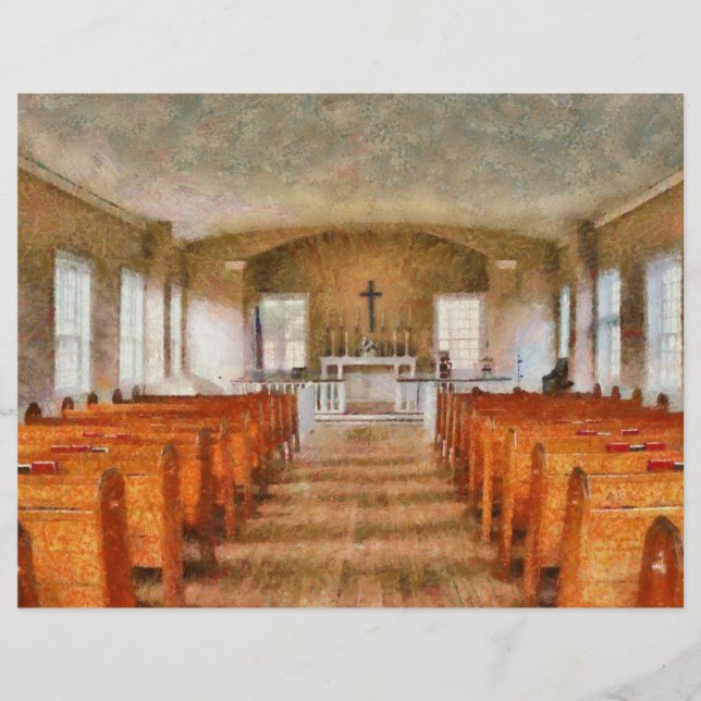 Kirche - Im Inneren einer Kirche (Vorderseite)