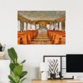 Kirche - Im Inneren einer Kirche Poster (Heimbüro)