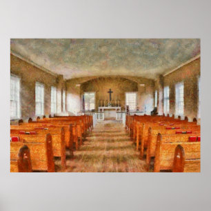 Kirche - Im Inneren einer Kirche Poster