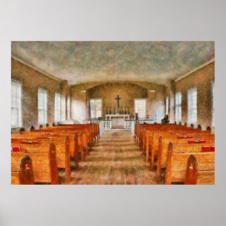Kirche - Im Inneren einer Kirche Poster