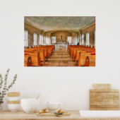 Kirche - Im Inneren einer Kirche Poster (Küche)
