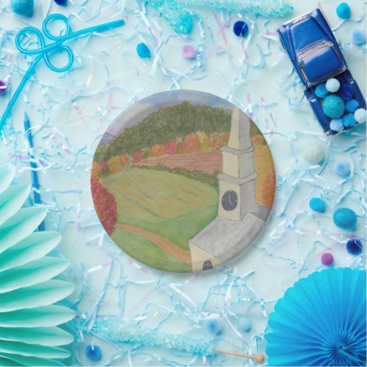 Kirche im Land-Pappteller Pappteller (Party)