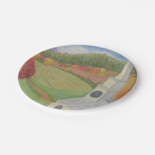 Kirche im Land-Pappteller Pappteller (Schrägansicht)