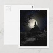 Kirche im Mondlicht Postkarte (Vorne/Hinten)