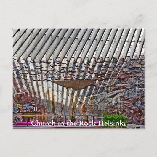 Kirche im Rock Helsinki Postkarte (Vorderseite)