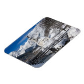Kirche im Schnee mit den Alpen Magnet (Linke Seite)