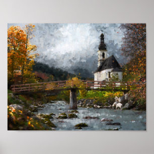 Kirche im Wald Poster