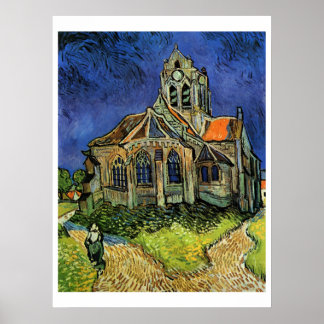 Kirche in Auvers, The Poster
