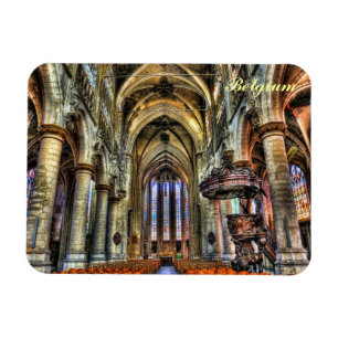 Kirche in Belgien Magnet