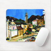 Kirche in Belgodere, Korsika Mousepad (Mit Mouse)