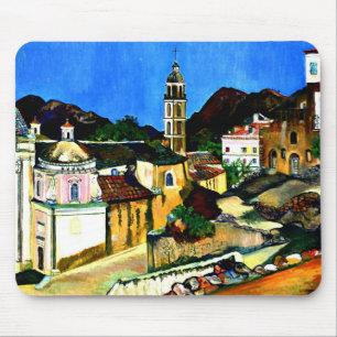 Kirche in Belgodere, Korsika Mousepad