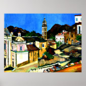 Kirche in Belgodere, Korsika Poster (Vorne)