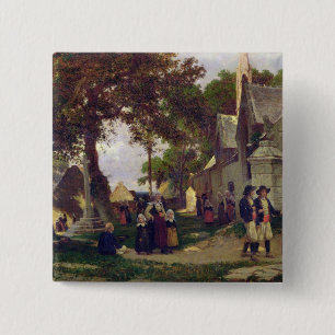 Kirche in Bretagne Button