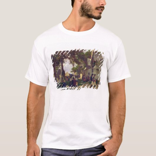 Kirche in Bretagne T-Shirt (Vorderseite)