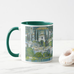 Kirche in Cassone von Gustav Klimt Tasse