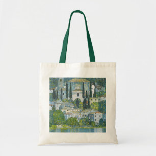 Kirche in Cassone von Gustav Klimt Tragetasche