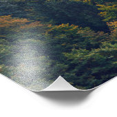 Kirche in einem Regenwald in Slowenien Fotodruck (Ecke)