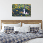 Kirche in einem Regenwald in Slowenien Leinwanddruck (Insitu (Schlafzimmer))