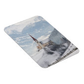 Kirche in einer alpinen Winterlandschaft Magnet (Rechte Seite)
