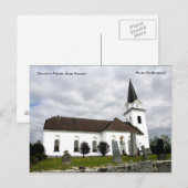Kirche in Fränsta, Ånge Schweden, ... Postkarte (Vorne/Hinten)
