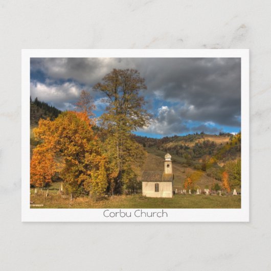 Kirche in Korbu Postkarte (Vorderseite)