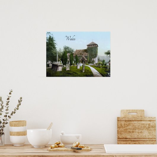 Kirche in Monmouth (1900) Poster (Küche)