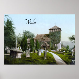 Kirche in Monmouth (1900) Poster