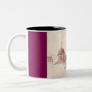 Kirche in Osteuropa Kunst Zweifarbige Tasse