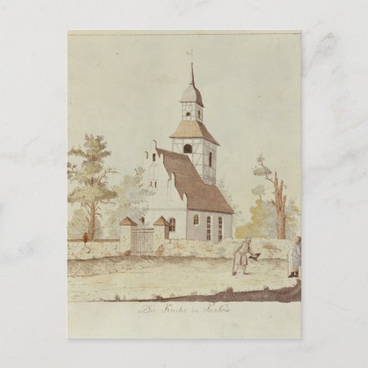 Kirche in Pankow, Berlin Postkarte (Vorderseite)