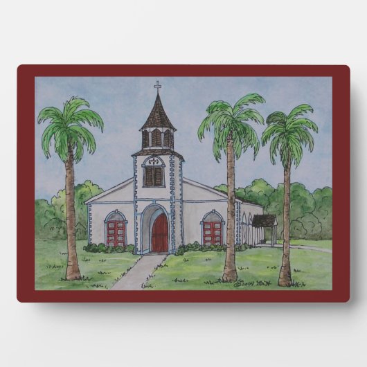Kirche in Runaway Bay, Jamaika Fotoplatte (Vorderseite)