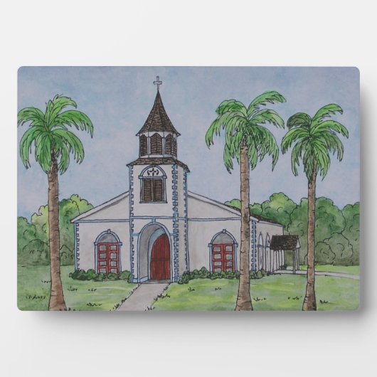 Kirche in Runaway Bay, Jamaika Fotoplatte (Vorderseite)