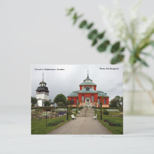 Kirche in Söderhamn, Schweden, Pho... Postkarte (Stehend Vorderseite)