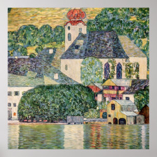 Kirche in Unterach am Attersee von Gustav Klimt Poster
