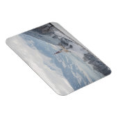 Kirche in Zillertal im Winter rechteckig Magnet (Rechte Seite)