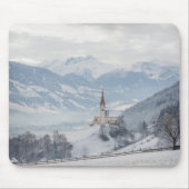 Kirche in Zillertal in Winter mousepad (Vorne)
