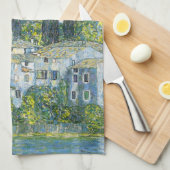 Kirche (Kirche) in Cassone von Gustav Klimt Geschirrtuch (Viertel Falte)