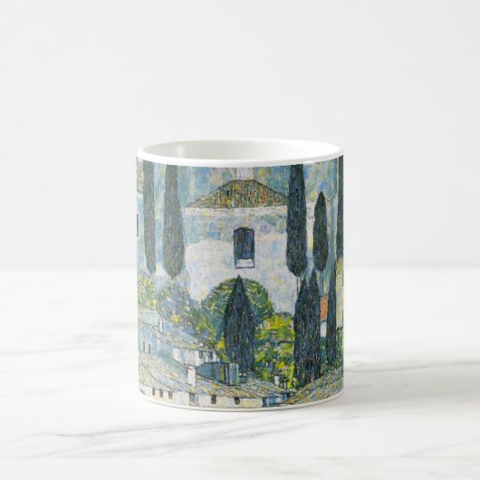 Kirche (Kirche) in Cassone von Gustav Klimt Kaffeetasse (Mittel)