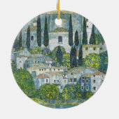 Kirche (Kirche) in Cassone von Gustav Klimt Keramik Ornament (Hinten)