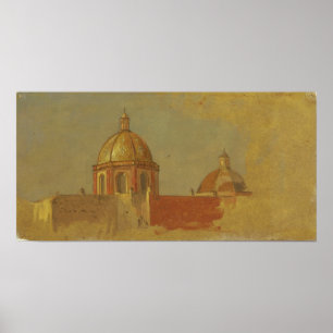 Kirche - Kolumbien oder Ecuador Dächer 1853 Poster