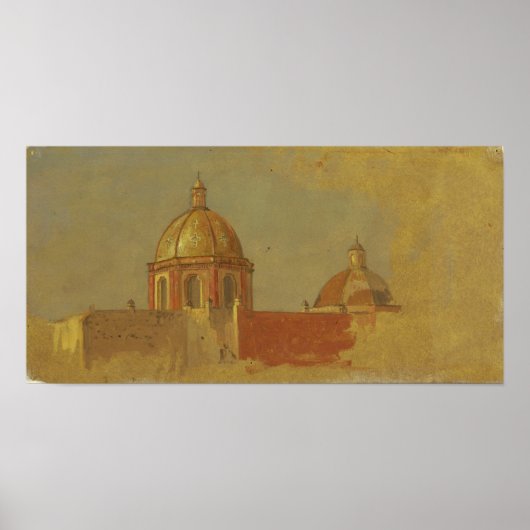 Kirche - Kolumbien oder Ecuador Dächer 1853 Poster (Vorne)