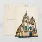 Kirche Kunst Postkarte (Vorne/Hinten)
