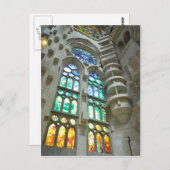 Kirche La Sagrada Familia Postkarte (Vorne/Hinten)