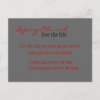 Kirche laden Postkarte ein