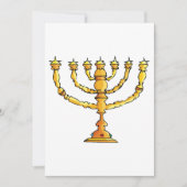 Kirche Menorah Einladung (Vorderseite)