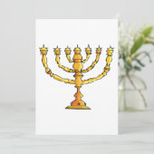 Kirche Menorah Einladung (Stehend Vorderseite)