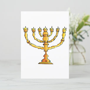 Kirche Menorah Einladung