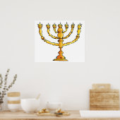 Kirche Menorah Poster (Küche)